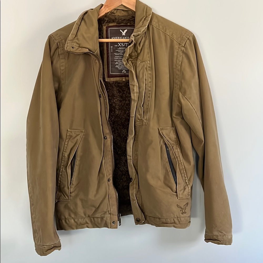 Vintage American Eagle Outfitters Mens Tan Jacket